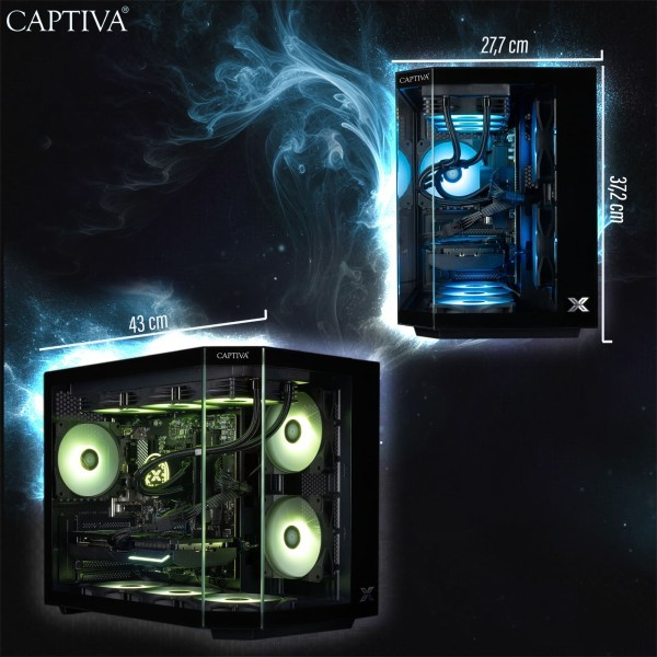 Captiva PC Entry Gaming I10-2889 (Ultra 7 270K Plus/RTX5060 Ti 8GB GDDR7/SSD 1TB/16GB/WLAN/Windows 11 Home 64-bit)
