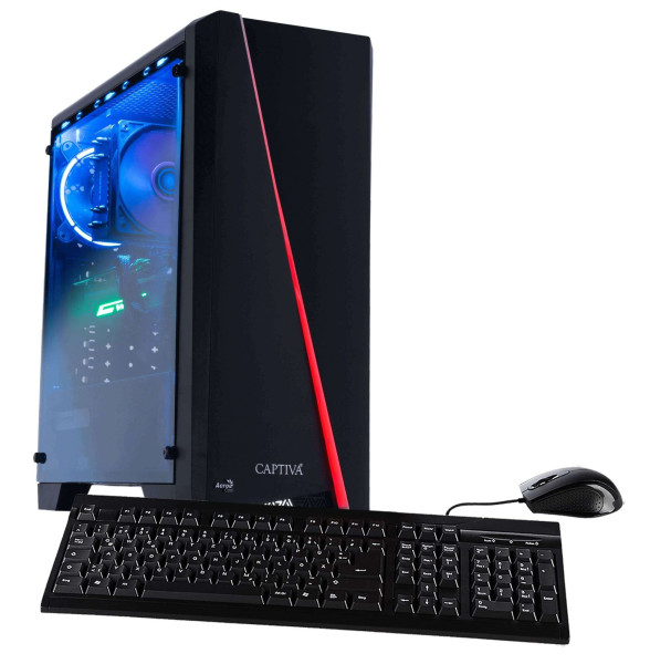 Captiva PC Advanced Gaming R91-240 (Ryzen 7 5700X/RTX4060 8GB GDDR6/SSD 1TB/32GB/WLAN/w/o OS)