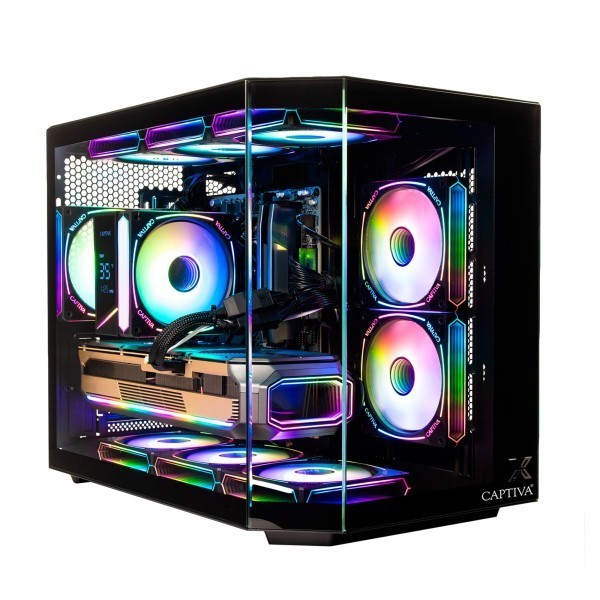 Captiva PC Highend Gaming R10-2563 (Ryzen 7 8700F/RTX5080 16GB GDDR7/SSD 1TB/16GB/WLAN/Windows 11 Home 64-bit)