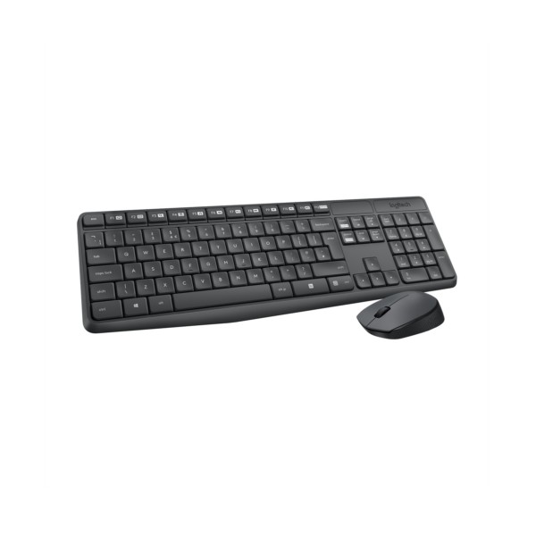 Keyboard & Mouse Logitech Wireless Combo MK235 black (DE) (920-007905)