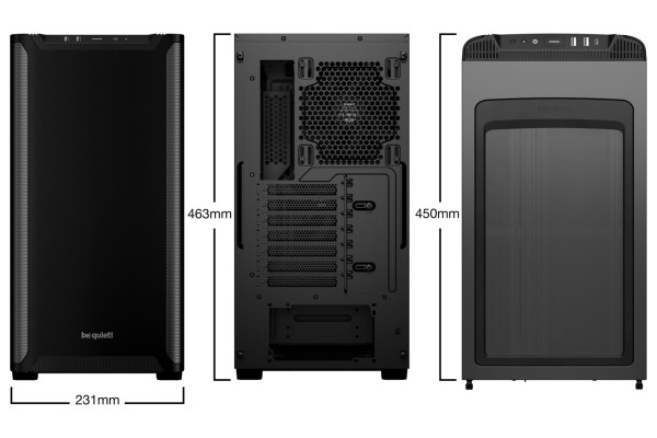 PC- Gehäuse BeQuiet Pure Base 501 - black