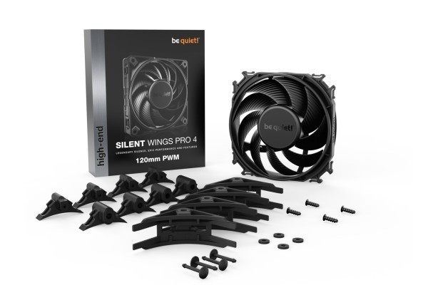 B-PC- Gehäuselüfter Be Quiet SilentWings PRO 4 120mm PWM