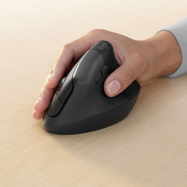 Mouse Logitech Lift for Business wireless ergonomisch graphite right (910-006494)
