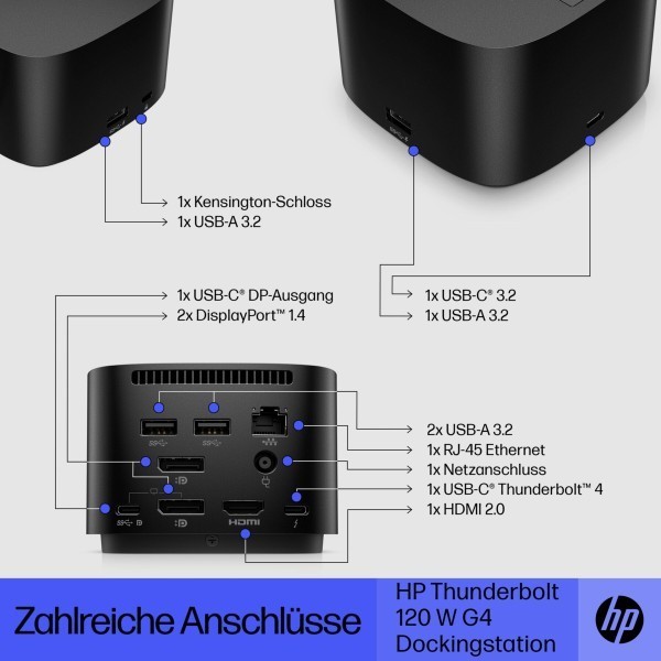 B-HP Thunderbolt Dock G4 Docking Station 4J0A2AA#ABB