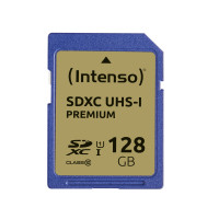 SD Card SDHC UHS-I 128GB Intenso Premium 1 Adapter Class 10 3421491 SD Card SDHC UHS-I 128GB Intenso Premium 1 Adapter Class 10 3421491