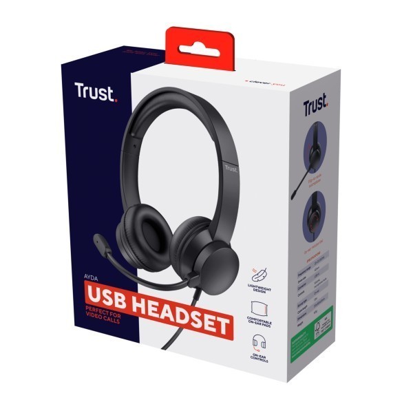 Trust Headset Ayda schwarz 25088
