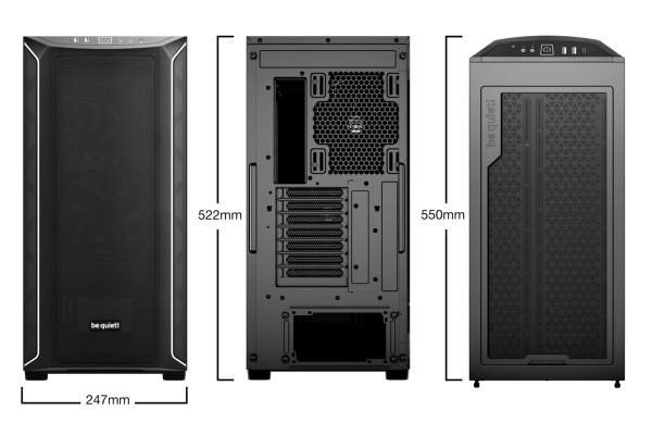 PC- Gehäuse BeQuiet Shadow Base 800 DX - schwarz