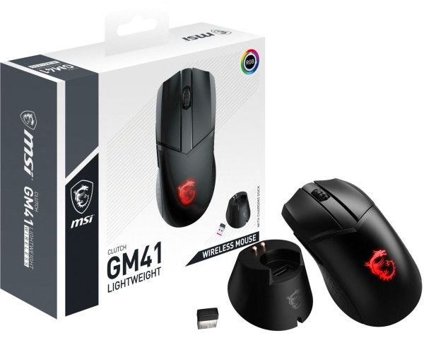 Mouse MSI Clutch GM41 Lightweight Wirelss - GAMING