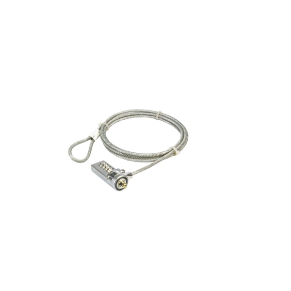 LogiLink Diebstahlsicherung Notebook 1.5 m mit Zahlenschloß silber (NBS002)