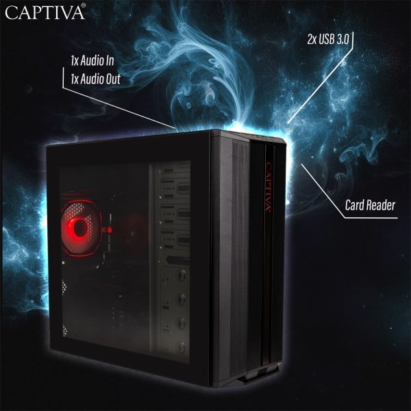 Captiva PC Entry Gaming I10-1672 (i7-14700F/ARC B580 12GB GDDR6/SSD 2TB/32GB/WLAN/Windows 11 Home 64-bit)