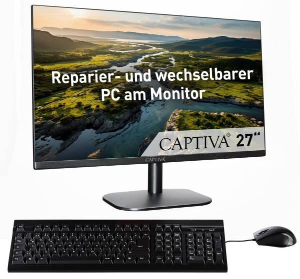 Captiva All-in-One Power Starter I85-060 (27.0"/Ultra 7-155H/500GB/16GB/WLAN/Windows 11 Home 64-bit)