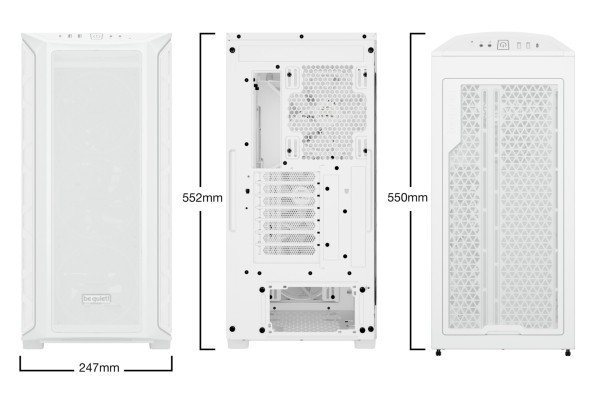 PC- Gehäuse BeQuiet Shadow Base 800 FX - weiss