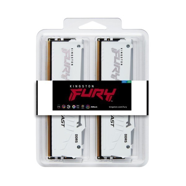 DDR5 32GB KIT 2x16GB PC 6000 Kingston FURY Beast RGB EX KF560C30BWEAK2-32