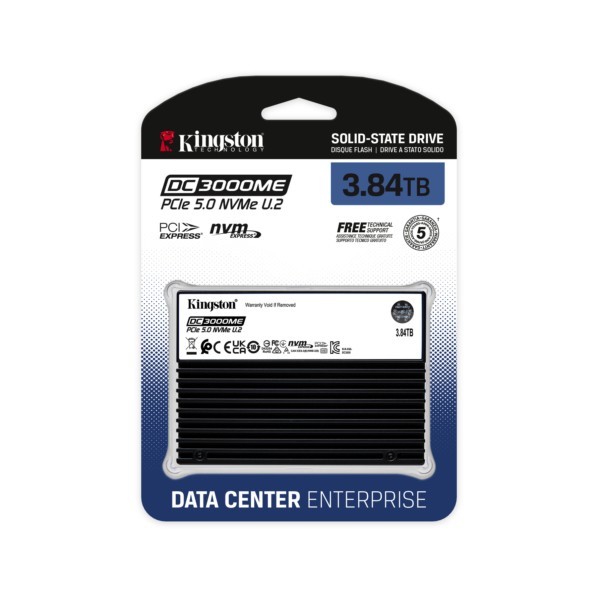 SSD Kingston DC3000ME 3,84 TB 2,5" Enterprise SEDC3000ME/3T8 U.2 PCIe 5.0 x4 (NVMe)