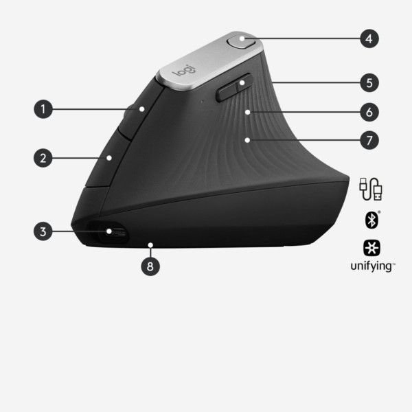 Mouse Logitech MX Vertical (910-005448)