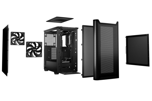 PC- Gehäuse BeQuiet Pure Base 501 Airflow - black