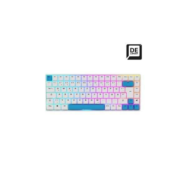 Keyboard Sharkoon Skiller SGK50 S3 PBT White