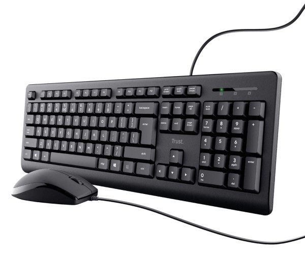 Keyboard & Mouse Trust TKM-250 schwarz 23978
