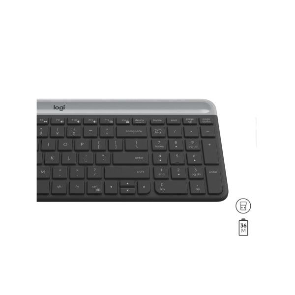 Keyboard & Mouse Logitech Slim Wireless Combo MK470 (US) (920-009204)