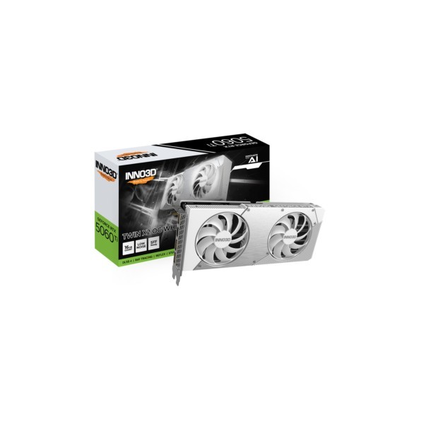 VGA Inno3D GeForce® RTX 5060 TI 16GB Twin X2 OC White