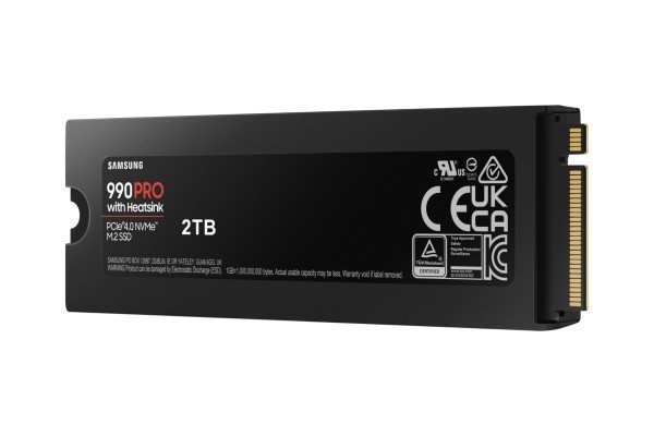 SSD Samsung 990 Pro M.2 2TB NVMe MZ-V9P2T0CW PCIe 4.0 x4 Heatsink