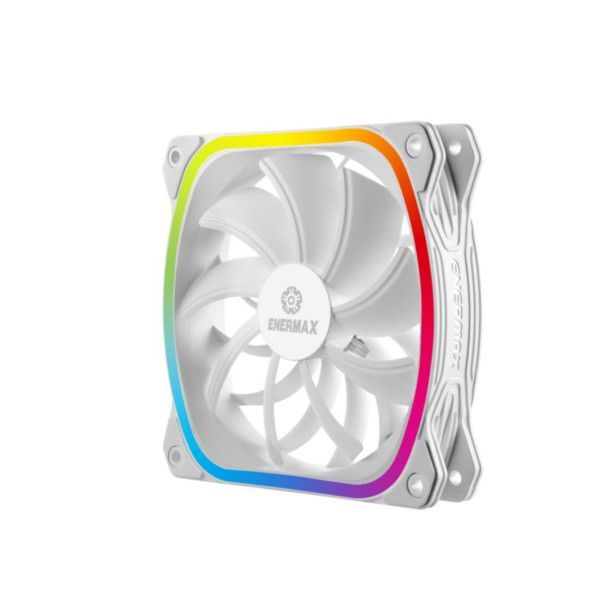 PC- Gehäuselüfter Enermax SquA RGB UCSQARGB12P-W-BP3  - 3er Pack (weiß)