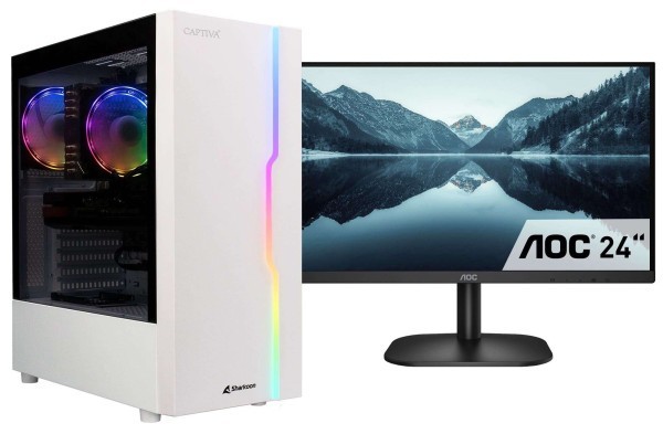 Captiva PC Power Starter R78-403 TFT Bundle (Ryzen 5 5600G/SSD 1TB/32GB/WLAN/Windows 11 Home 64-bit)