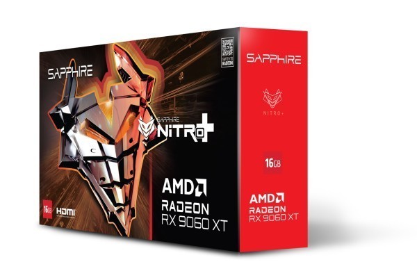 VGA SAPPHIRE NITRO+ Radeon RX 9060 XT 16GB Gaming OC  (UEFI)
