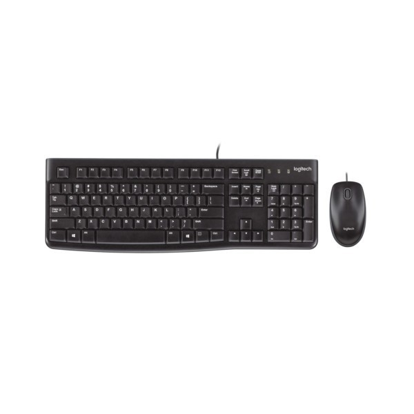 B-Keyboard & Mouse Logitech Wired Combo MK120 black (US) (920-002563)