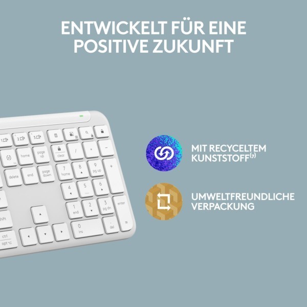 B-Keyboard Logitech Signature Wireless Slim K950 White (DE) (920-012452)