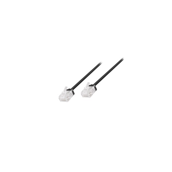 Kabel LogiLink Patchkabel CAT.6A slim 5m schwarz High-Flex (CQ3073U)