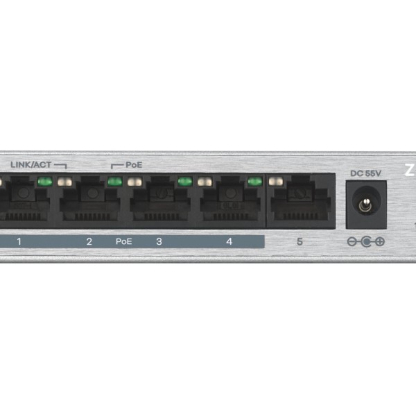ZyXEL Switch 4-Port 10/100/1000 GS1005HP-EU0101F
