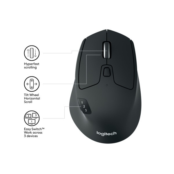 B-Mouse Logitech M720 Triathlon schwarz (910-004791)