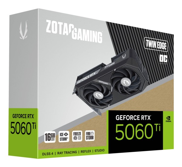 VGA ZOTAC GeForce® RTX 5060 TI 16GB Twin Edge OC