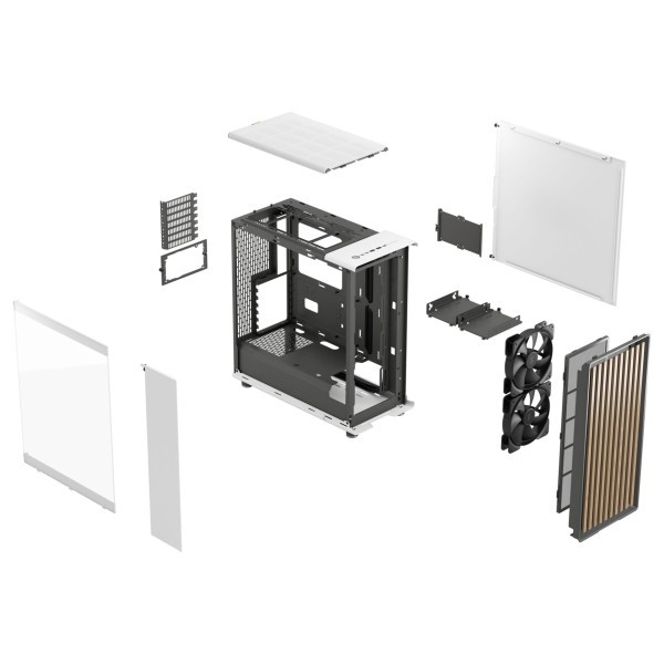 PC- Gehäuse Fractal Design North Charcoal White TG