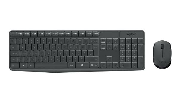 Keyboard & Mouse Logitech MK235 (US) (920-007931) - kabellos