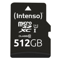 Micro SDHC/SD 512GB Intenso Performance 1 Adapter Class 10 3424493 Micro SDHC/SD 512GB Intenso Performance 1 Adapter Class 10 3424493