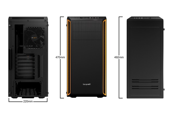 PC- Gehäuse BeQuiet Pure Base 600 Window - orange