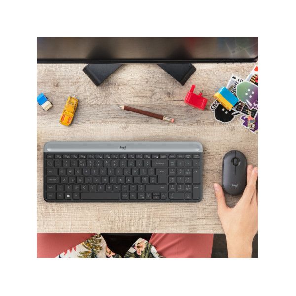 Keyboard & Mouse Logitech Slim Wireless Combo MK470 (US) (920-009204)