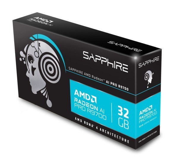 VGA SAPPHIRE AMD RADEON AI PRO R9700 LITE 32GB