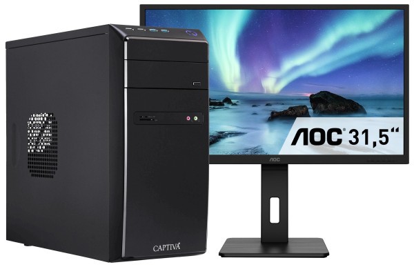Captiva PC Power Starter R83-018 TFT Bundle (Ryzen 5 8500G/SSD 1TB/16GB/WLAN/w/o OS)