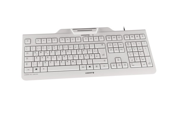 B-Keyboard Cherry KC 1000 SC wired white (DE) (JK-A0100DE-0)