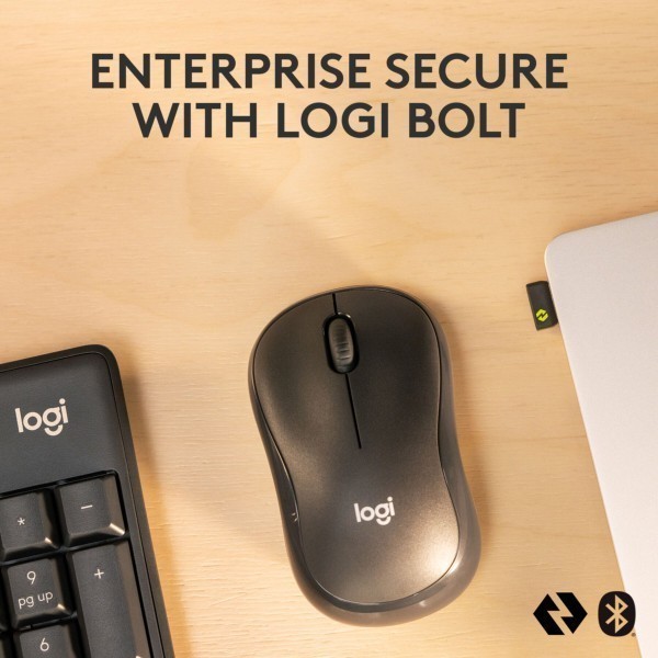 Keyboard & Mouse Logitech MK370 Combo for Business - graphite - DE - Tastatur - Bluetooth (920-012065)