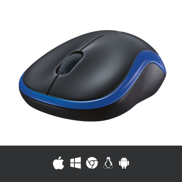 Mouse Logitech M185 Wireless blue (910-002239)