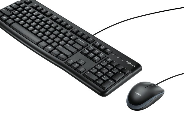 B-Keyboard & Mouse Logitech Wired Combo MK120 black  (US) (920-002562)