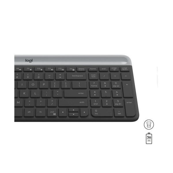 B-Keyboard & Mouse Logitech Wireless Combo MK470 slim black (US) (920-009204)