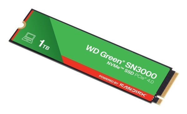 SSD WD Green 1TB SN3000 NVME M.2 PCIe 4.0 x4 WDS100T4G0E
