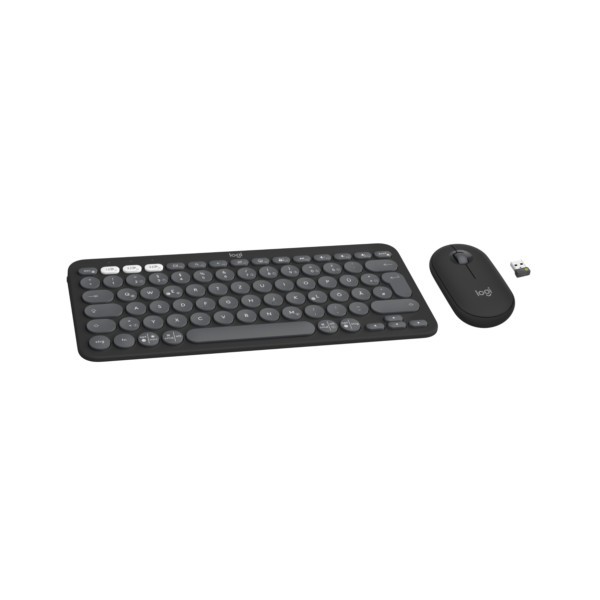 Keyboard & Mouse Logitech Wireless Combo Pebble 2 graphite (DE) (920-012203)