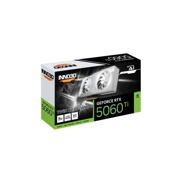 VGA Inno3D GeForce® RTX 5060 TI 16GB Twin X2 OC White