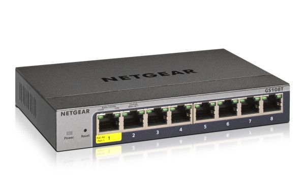 NETGEAR Switch Desktop Pro 8-port 10/100/1000 GS108T-300PES